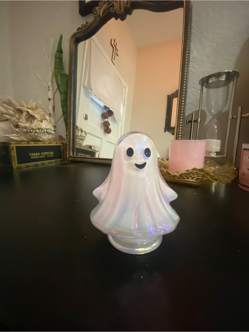 Iridescent pink Ghost Decorative Figurine - Home Accents